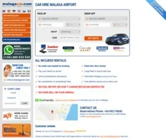 Malagacar.com(Malaga car hire) Screenshot