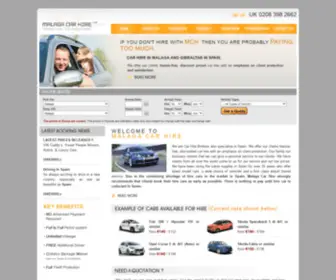 Malagacarhire.com(Malaga Car Hire) Screenshot