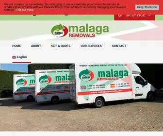 Malagaremovals.com(Specialist Removal Services to and from the UK and the Malaga) Screenshot