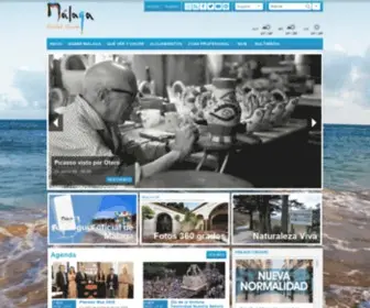 Malagaturismo.com(Malaga Turismo; web oficial del Área de Turismo del Ayuntamiento de Málaga) Screenshot