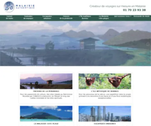 Malaisie-Authentique.com(Voyage sur mesure en Malaisie) Screenshot