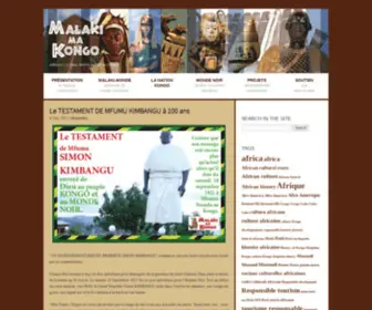 Malakimakongo.net(Malaki ma Kongo) Screenshot