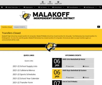 Malakoffisd.org(Malakoff ISD) Screenshot