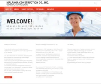 Malangaconstruction.com(Malanga Construction Co) Screenshot