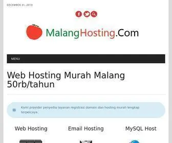 Malanghosting.com(Malang Hosting) Screenshot