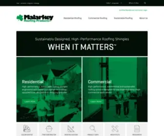 Malarkeyroofing.com(Malarkey Roofing Products) Screenshot