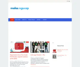 Malasngucap.com(Malas Ngucap) Screenshot