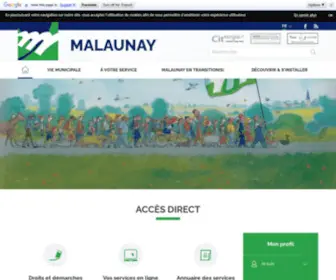 Malaunay.fr(Site officiel de la ville de Malaunay) Screenshot