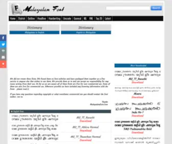 Malayalamfont.com(Free Download All Malayalam Fonts) Screenshot