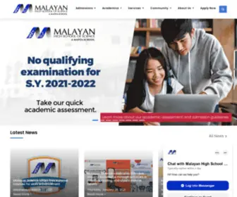 Malayanscience.edu.ph(Malayan High School of Science) Screenshot