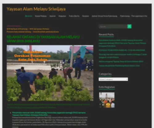 Malaya.or.id(Yayasan Alam Melayu Sriwijaya) Screenshot