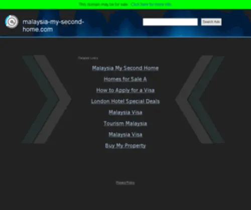 Malaysia-MY-Second-Home.com(Malaysia MY Second Home) Screenshot