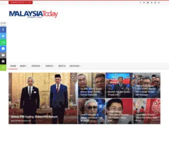 Malaysia-Today.net(Your Source of Independent News) Screenshot