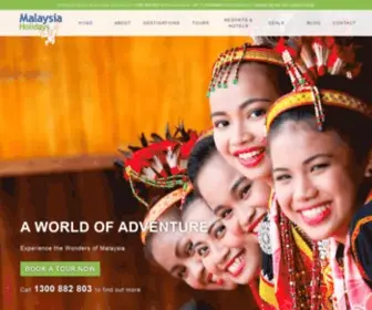 Malaysiaholidays.com.au(TOURS AND ACCOMMODATION IN MALAYSIA) Screenshot