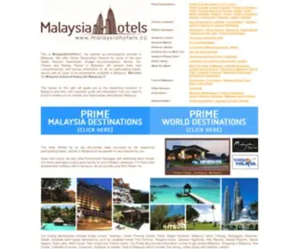 Malaysiahotels.cc(Malaysia Hotels DotCC A Malaysian Portal Of Hotel Lodging) Screenshot
