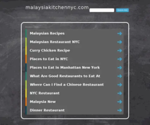 Malaysiakitchennyc.com(MalaysiaKitchenNyc) Screenshot