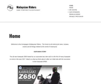 Malaysian-Riders.com(HOME TO MOTORCYCLE ENTHUSIAST) Screenshot