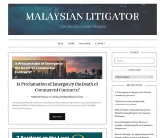 Malaysianlitigator.com(Let The Words Flow) Screenshot