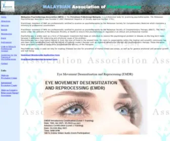 Malaysianpsychotherapy.net(Malaysian Psychotherapy Association) Screenshot