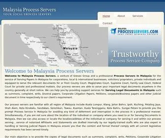 Malaysiaprocessservers.com(Malaysia Process Servers) Screenshot