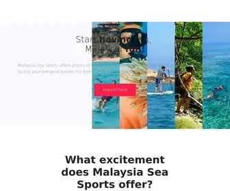 Malaysiaseasports.com(Malaysia Sea Sports) Screenshot