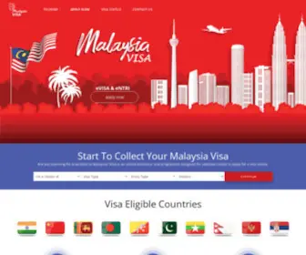 Malaysiavisa.com.my(Malaysia eVISA & eNTRI) Screenshot