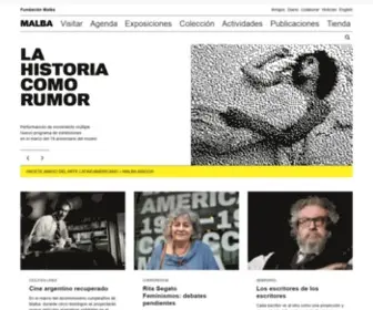 Malba.org.ar(Museo de Arte Latinoamericano de Buenos Aires Malba) Screenshot