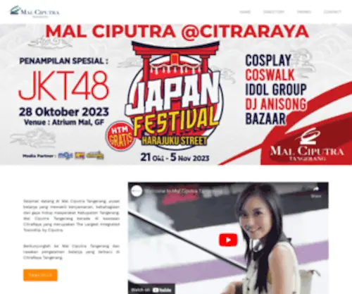 Malciputratangerang.com(CitraRaya Tangerang) Screenshot