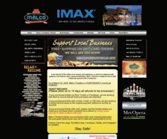 Malco.com(Malco Theatres) Screenshot