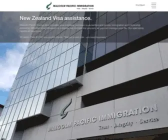 Malcolmpacific.com(Immigration Advisers) Screenshot