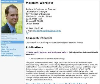 Malcolmwardlaw.info(Malcolm Wardlaw) Screenshot