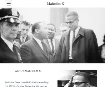 Malcolmx.com(Malcolm X) Screenshot