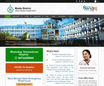 Malda.gov.in(Malda District) Screenshot