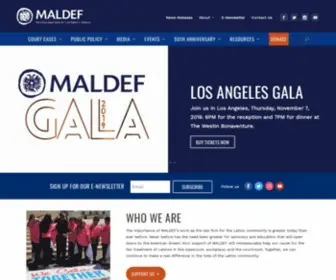 Maldef.org(Mexican American) Screenshot