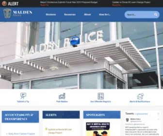 Maldenpd.com(Malden, MA) Screenshot