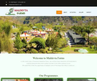 Maldevtafarms.com(Resorts, Adventure Sports in Dehradun) Screenshot