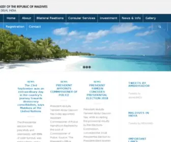 Maldivesembassy.in(Maldivesembassy) Screenshot