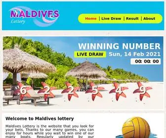 Maldiveslottery.net Screenshot