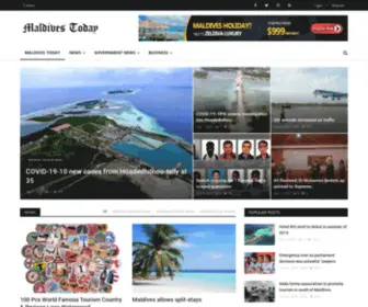 Maldivestoday.com(Maldives Today) Screenshot