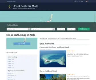 Male-Hotels.com(Male hotels) Screenshot