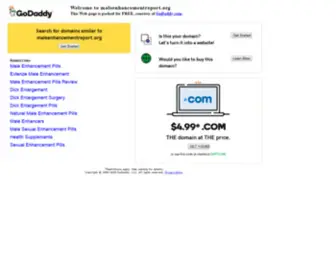Maleenhancementreport.org(Forsale Lander) Screenshot