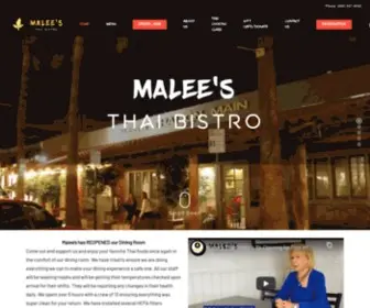 Maleesonmain.com(Thai Cuisine) Screenshot