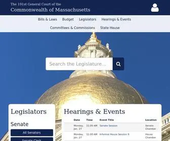 Malegislature.gov(The 193rd General Court of the Commonwealth of Massachusetts) Screenshot
