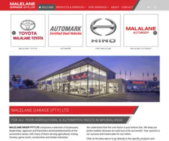 Malelanegarage.co.za Screenshot