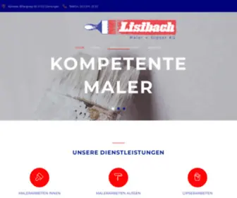 Maler-Lisibach.ch(Gipser AG) Screenshot