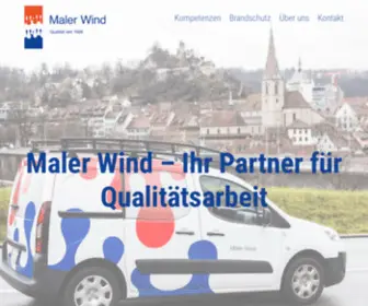 Maler-Wind.ch(Ihr Partner für Qualitätsarbeit) Screenshot