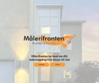 Malerifronten.se(Måleri Göteborg) Screenshot