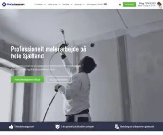 Malerkanonen.dk(Hele Sjælland) Screenshot