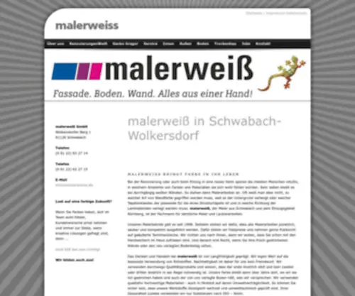 Malerweiss.de(Boden) Screenshot