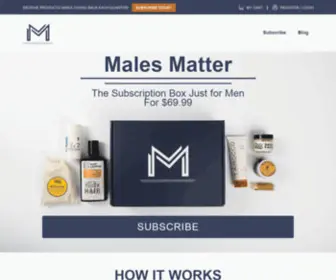 Malesmatter.com(Subscription Box For Men) Screenshot